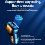 M5 Digital Display Bluetooth Headset Mini In-ear Invisible Headphones(Skin Color)