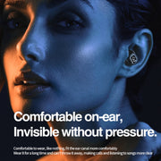 M5 Digital Display Bluetooth Headset Mini In-ear Invisible Headphones(White)
