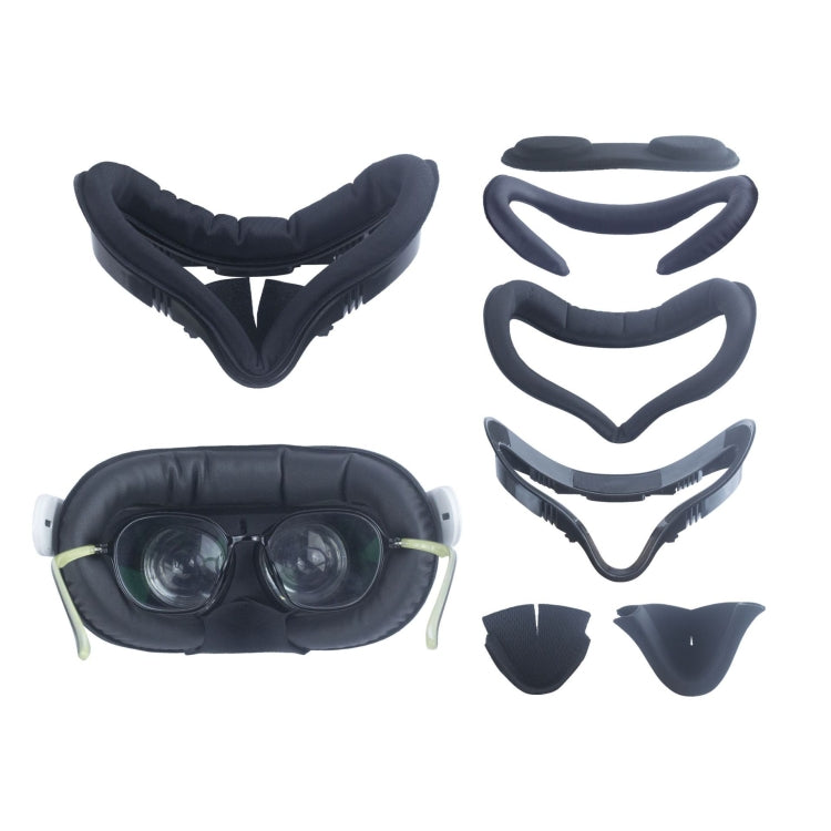 For Oculus Quest 2 VR Headset 6pcs/set Replacement Face Eye Pad Cushion(Black)