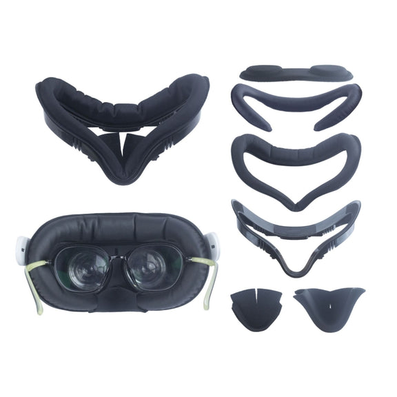 For Oculus Quest 2 VR Headset 6pcs/set Replacement Face Eye Pad Cushion(Black)