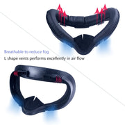 For Oculus Quest 2 VR Headset 6pcs/set Replacement Face Eye Pad Cushion(Black)