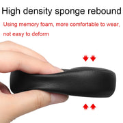 For Edifier G5BT 1pair Leather Headset Breathable Sponge Cover(Black)
