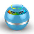 GS009 Bluetooth 4.2 Round Ball Small Speaker With Colorful Light Support TF Card / FM(Blue) - Desktop Speaker by PMC TechLife | Online Shopping South Africa | PMC TechLife | Buy Now Pay Later Mobicred