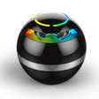 GS009 Bluetooth 4.2 Round Ball Small Speaker With Colorful Light Support TF Card / FM(Black) - Desktop Speaker by PMC TechLife | Online Shopping South Africa | PMC TechLife