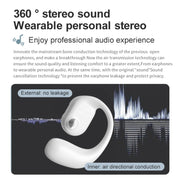 YJ77 Bluetooth 5.2 Ear-mounted OWS Bone Conduction Headset(Left Ear Black)