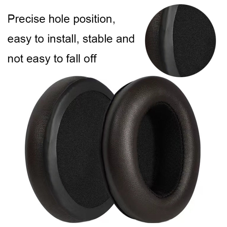 For Sennheiser Momentum 1pair Soft Comfortable Headset Sponge Cover, Color: Black Lambskin