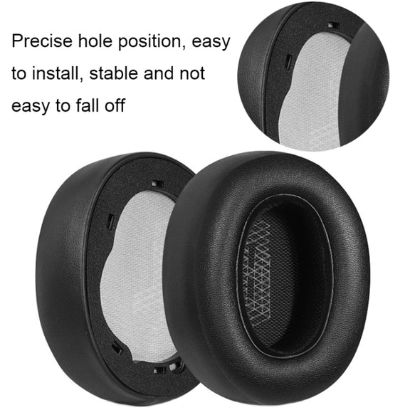 1pair Headphone Sponge Case For JBL Live 650BTNC/660/E65BTNC/Duet NC(Protein Leather)