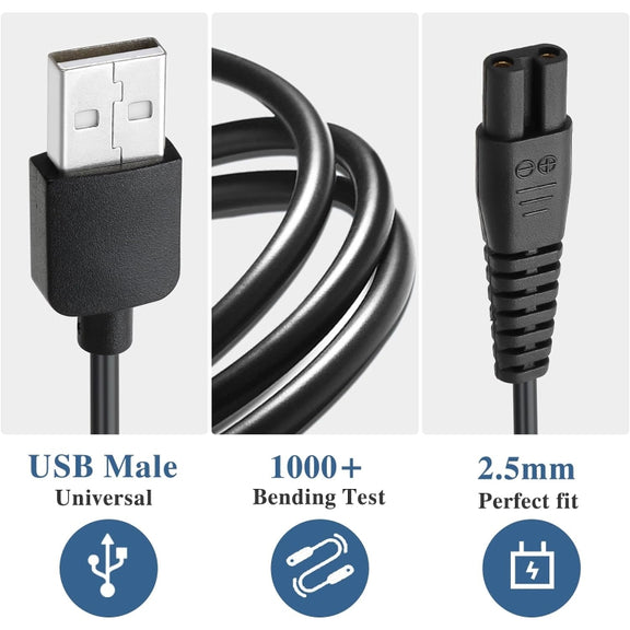 For Xiaomi Mijia MJTXD01SKS Electric Shaver USB Charging Cable Power ,Spce:  6pcs USB Cable