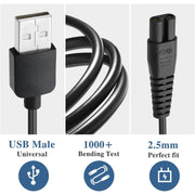For Xiaomi Mijia MJTXD01SKS Electric Shaver USB Charging Cable Power ,Spce:  2pcs Cable+CN Plug