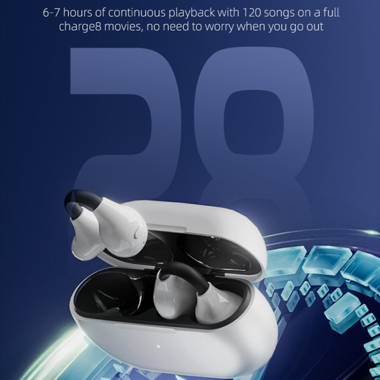 MY14pro amx Bone Conduction Sports Wireless Bluetooth Earphone(Full White)