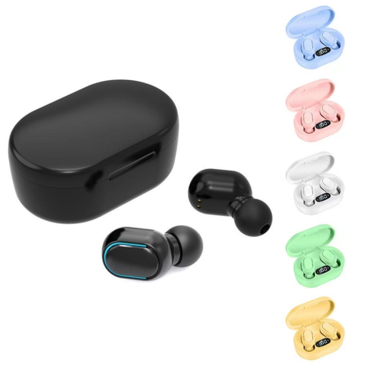 E7s Digital Sports Water-resistant TWS Bluetooth 5.0 In-Ear Headphones(Black)