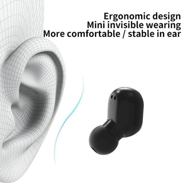 E7s Digital Sports Water-resistant TWS Bluetooth 5.0 In-Ear Headphones(Black)