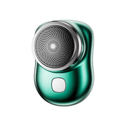 Electric Mini Shaver USB Rechargeable Water-resistant Portable Razor(Green)