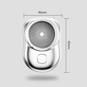 Electric Mini Shaver USB Rechargeable Water-resistant Portable Razor(Black)