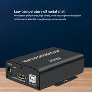 BW-HKE60A HDMI 60m KVM With USB Extender Support POE Single-End Power Supply With US Plug(Black)