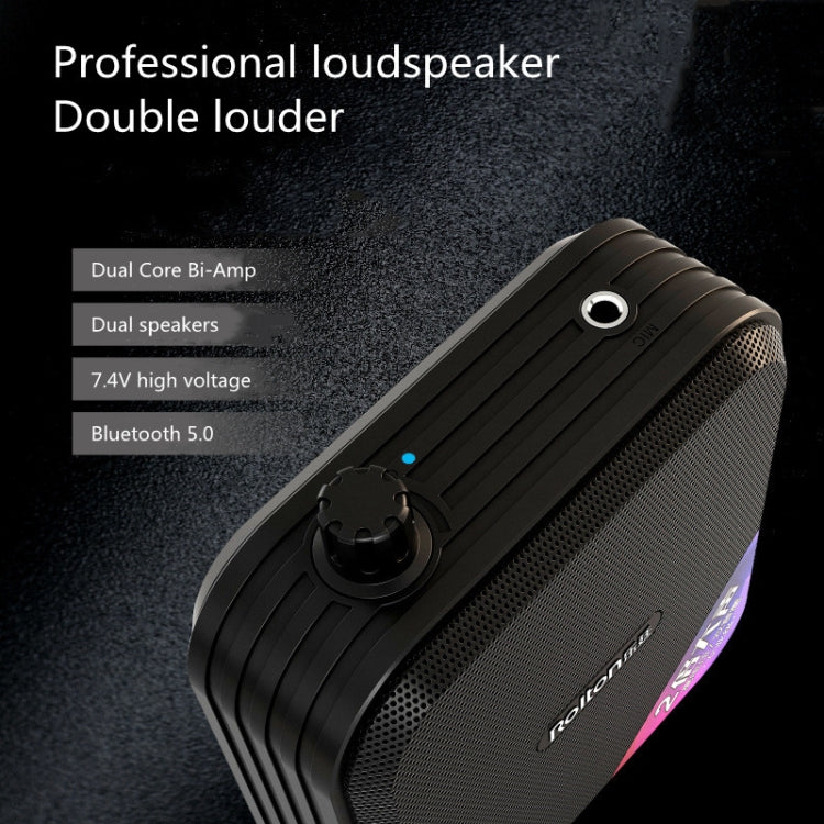 Rolton K600 7.4V Bluetooth Audio Speaker Megaphone Voice Amplifier Without Transmitter(Green)