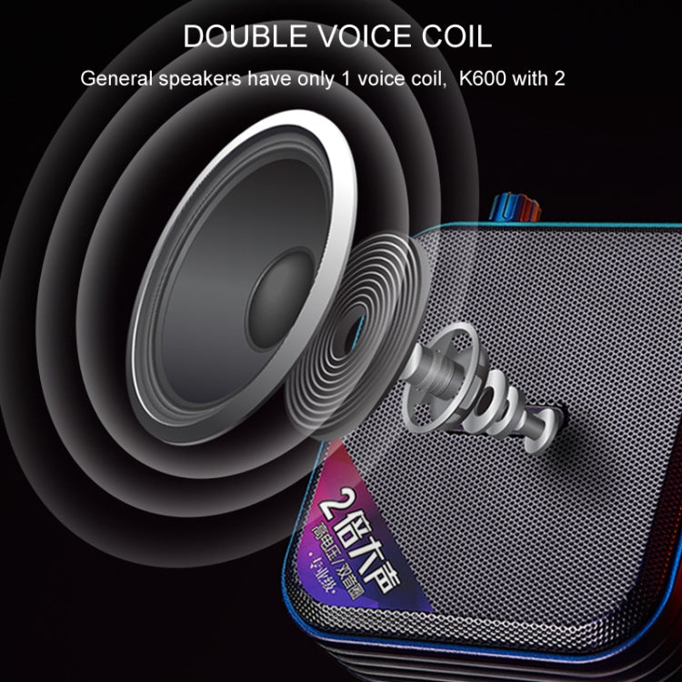 Rolton K600 7.4V Bluetooth Audio Speaker Megaphone Voice Amplifier Without Transmitter(Green)