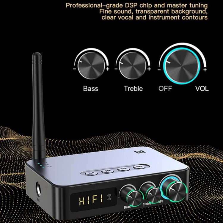 M9 Pro 5.1 Bluetooth Receiver Launcher FM Radio 4 In 1 NFC Audio Adapter