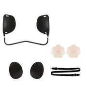 XD00001 Molding Silicone Nipple Sticker Frontless Bra Adjustable Anti-sag Push-up Bra Kit(W-type Black)