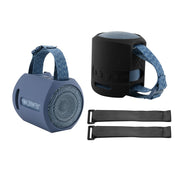 For Sony SRS-XB13 Speaker Silicone Case With Hook And Loop Fastener Strap(Black)