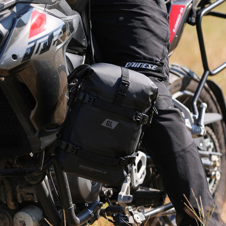Rhinowalk MT2206 6L Water-resistant Motorcycle Bumper Bag Outdoor Riding Bag(Black)