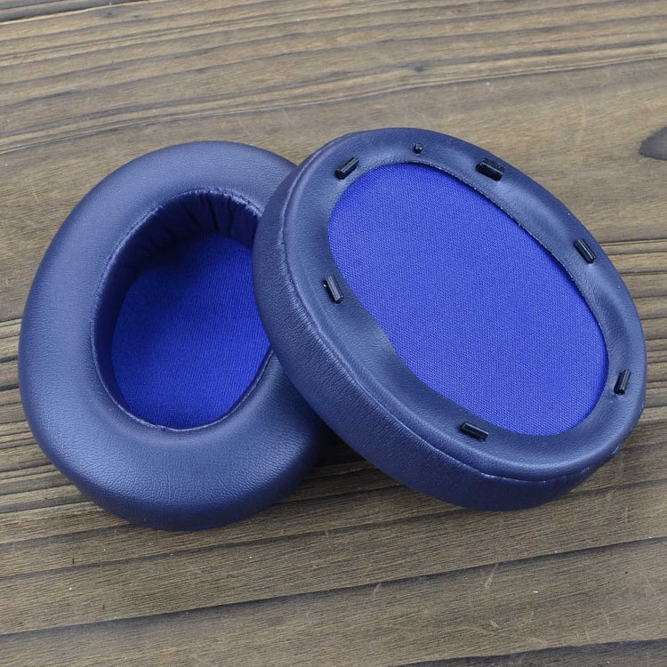 For Sony WH-XB910N XB910N 2pcs Headset Earmuffs Sponge Cover(Blue)