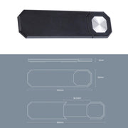 Laptop Telescopic Magnetic Phone Holder Expansion Phone Stand Car Screen Side Phone Mount(Light Gray)