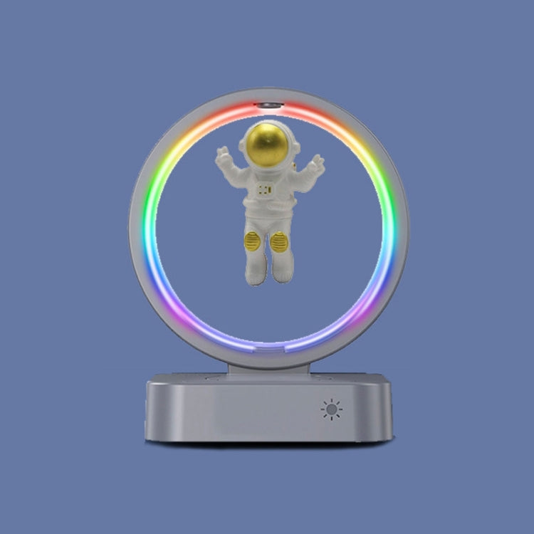 Y-558 Magnetic Levitation Astronaut TWS Bluetooth Speaker With RGB Light,Style: Golden Basic