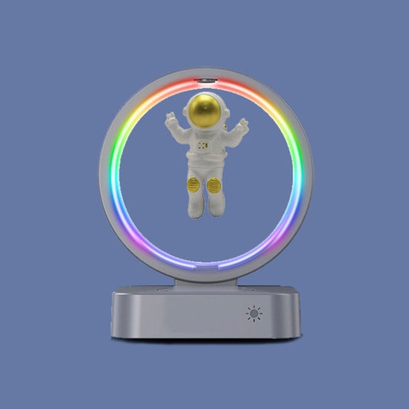Y-558 Magnetic Levitation Astronaut TWS Bluetooth Speaker With RGB Light,Style: Golden Basic