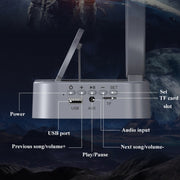 Y-558 Magnetic Levitation Astronaut TWS Bluetooth Speaker With RGB Light,Style: Golden Basic