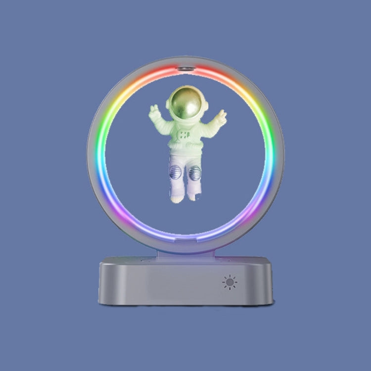 Y-558 Magnetic Levitation Astronaut TWS Bluetooth Speaker With RGB Light,Style: Silver Basic