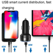 IBD355-2C PD20W+PD20W Smart Car Mobile Phone Charger(Yellow)