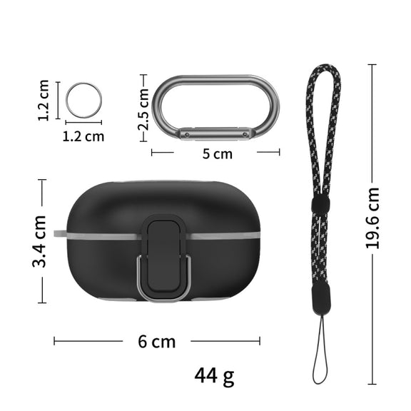 D10 For Samsung Galaxy Buds Live/Buds Pro/Buds 2 Shockproof Earphone Protective Cover Conjoined Switch(Blue)