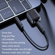 RX-TX-413 USB Bluetooth Receiving Launch 2 In 1 Adapter(White)