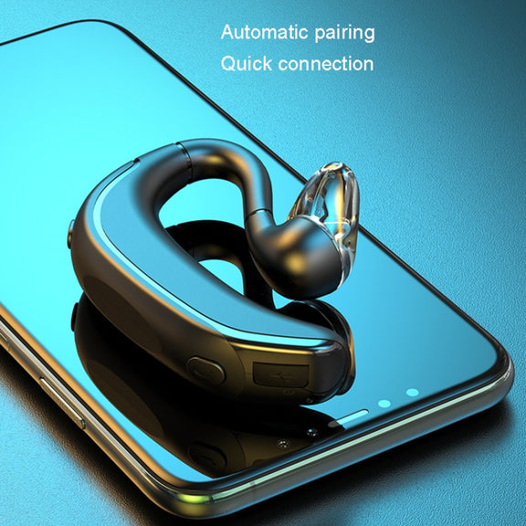 M-800 Left and Right Rotation Business Stereo Bluetooth Earphone(White)