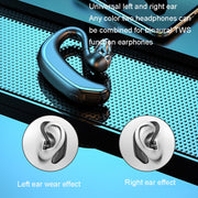 M-800 Left and Right Rotation Business Stereo Bluetooth Earphone(Black)