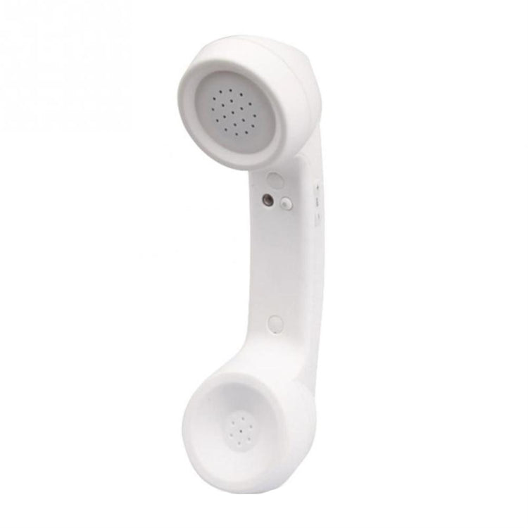Bluetooth Wireless Connection Retro Microphone External Mobile Phone Handset(White)