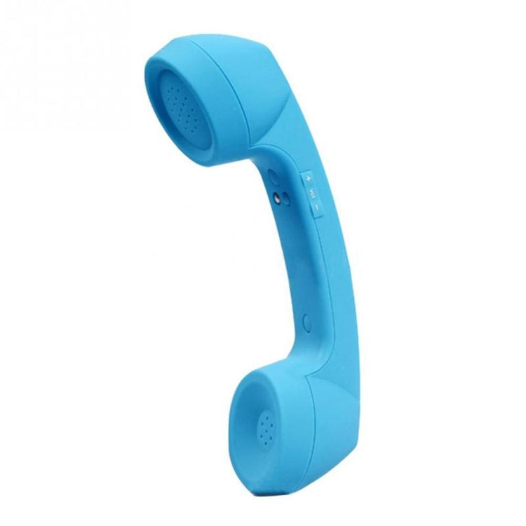 Bluetooth Wireless Connection Retro Microphone External Mobile Phone Handset(Sky Blue)