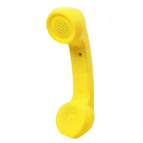 Bluetooth Wireless Connection Retro Microphone External Mobile Phone Handset(Yellow)