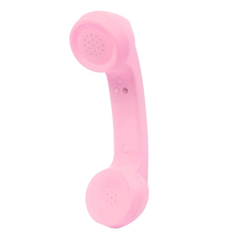 Bluetooth Wireless Connection Retro Microphone External Mobile Phone Handset(Pink)