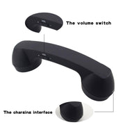 Bluetooth Wireless Connection Retro Microphone External Mobile Phone Handset(Black)