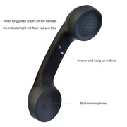 Bluetooth Wireless Connection Retro Microphone External Mobile Phone Handset(White)