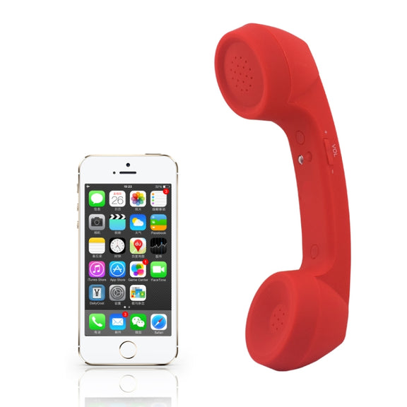 Bluetooth Wireless Connection Retro Microphone External Mobile Phone Handset(Sky Blue)