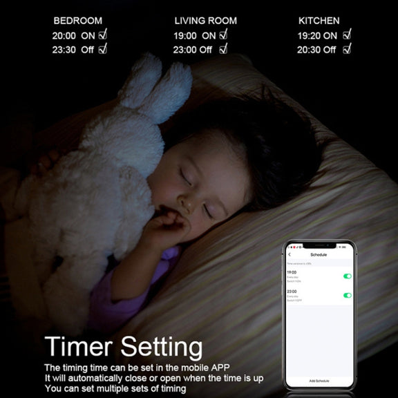 Tuya ZigBee Smart Single-fire Zero-fire Sharing Switch Phone Control Voice Panel EU Plug, Spec: 1 Button