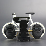 HY-F087 Retro Bicycle Shape Automatic Flip Home Decorative Turning Clock(White)