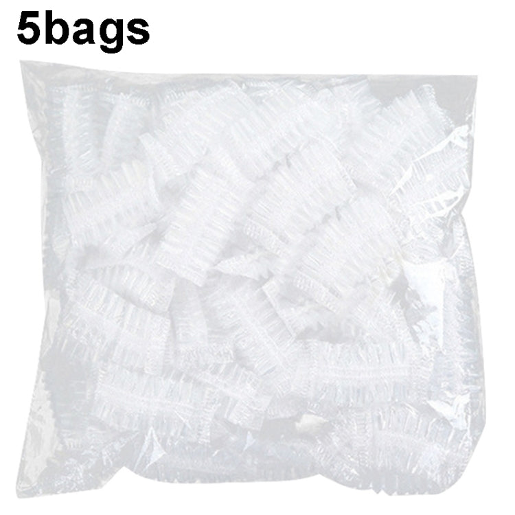 5bags Ears Disposable Water-resistant Earmuffs Hair Dyeing Bathing Beauty Water-resistant Earmuffs(White)
