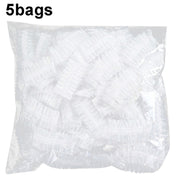 5bags Ears Disposable Water-resistant Earmuffs Hair Dyeing Bathing Beauty Water-resistant Earmuffs(White)