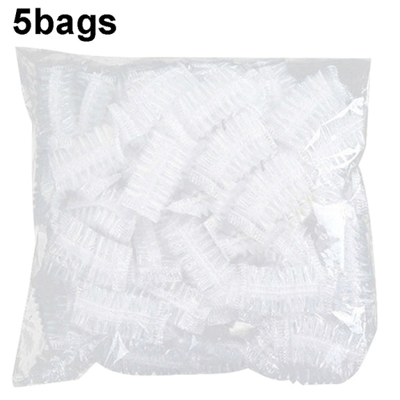 5bags Ears Disposable Water-resistant Earmuffs Hair Dyeing Bathing Beauty Water-resistant Earmuffs(White)