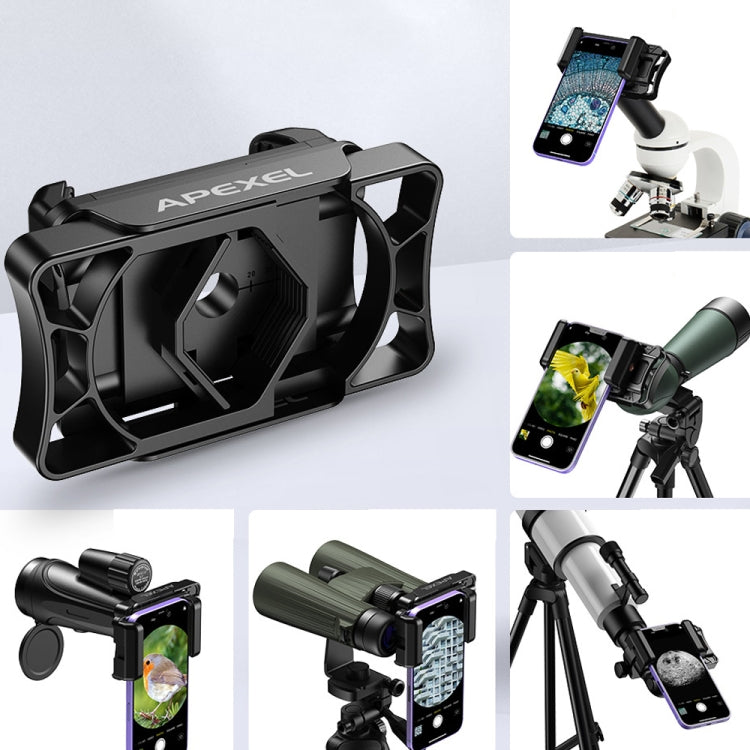APEXEL APL-F002 Dual Monocular Bird Watching Camera Universal Eyepiece Connector Phone Accessories(Black)