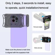 APEXEL APL-F002 Dual Monocular Bird Watching Camera Universal Eyepiece Connector Phone Accessories(Black)